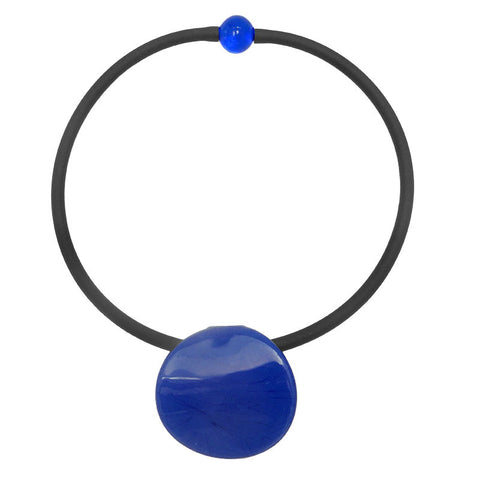 DISCO • murano glass necklace • LAPIS