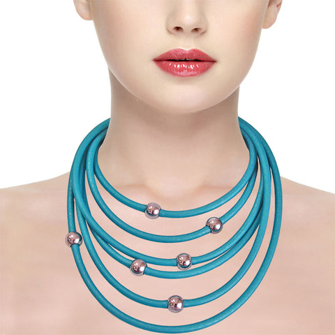 TUBINO NECKLACE • SPORTIVO • SILVER metal link