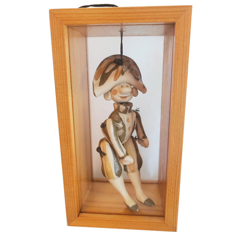 Vintage I PUPI by LABORATORIO PESARO • Large Puppet w/display case