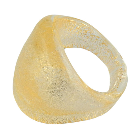 FASCETTA • gold-leaf • murano glass rings