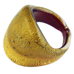 FASCETTA • gold-leaf • murano glass rings