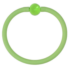 TUBINO MURANO LIME green satin linkable fashion BRACELET luxurious hypoallergenic synthetic rubber with handmade peridot green murano glass link, easily cut to size, Made in Italy