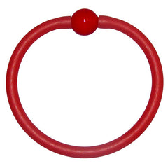 TUBINO MURANO RED matte linkable fashion BRACELET luxurious hypoallergenic synthetic rubber with handmade red murano glass link, easily cut to size, Made in Italy