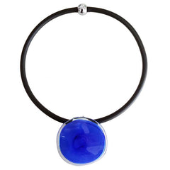 DISCO 2 • murano glass necklace • COBALT