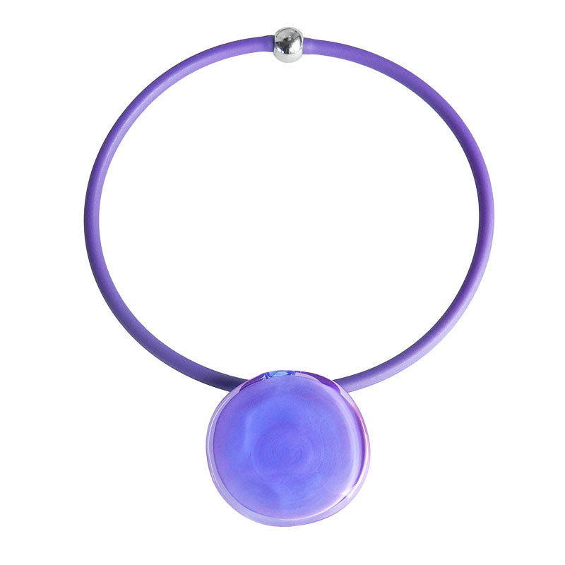 DISCO 2 • murano glass necklace • LAVENDER