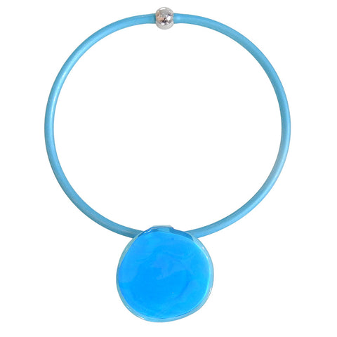 DISCO 2 • murano glass necklace • TURQUOISE